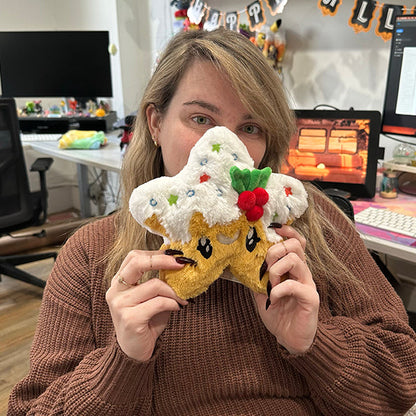 Peluche Snacker Squishable – Biscuit Étoile de Noël