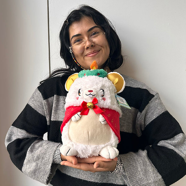 Peluche Mini Squishable – Souris de Noël