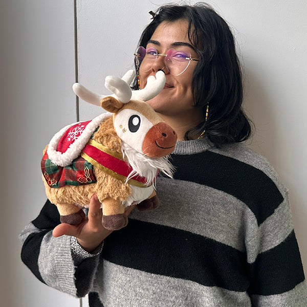 Peluche Mini Squishable – Renne de Noël