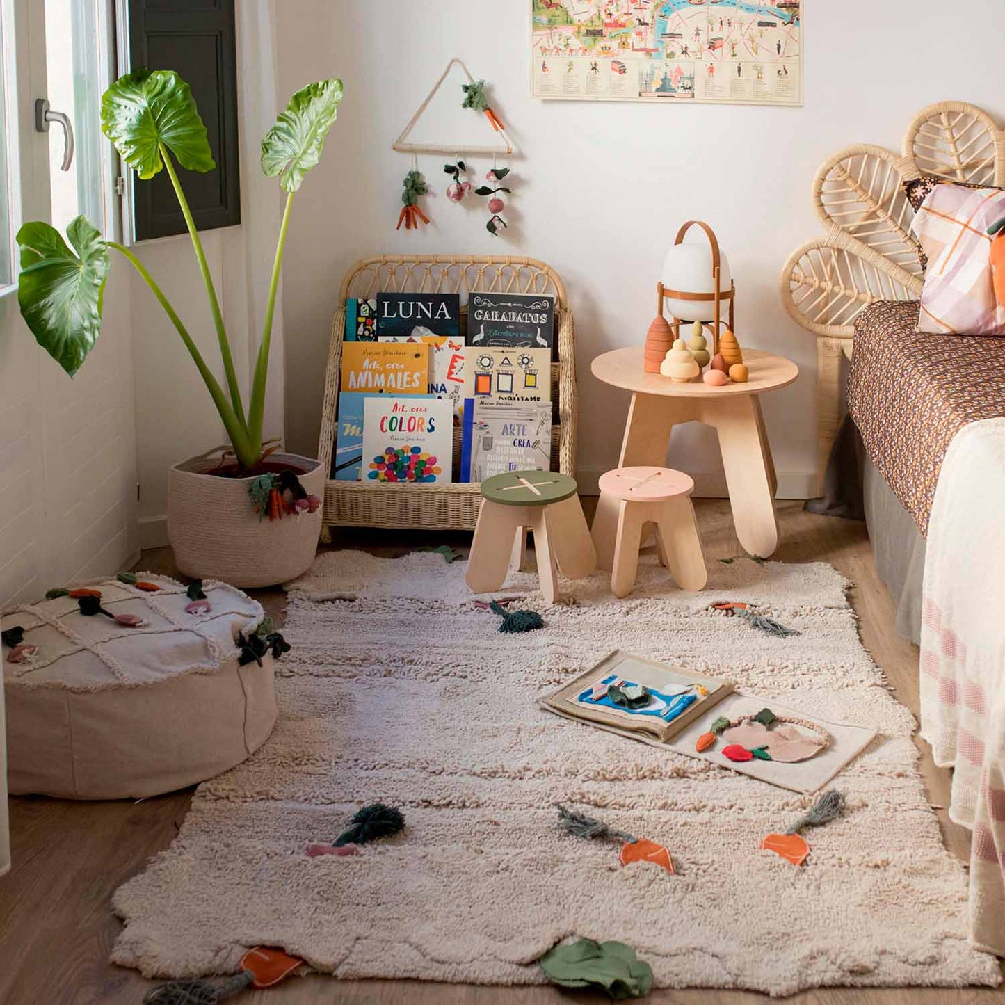 Washable Rug Veggie Garden