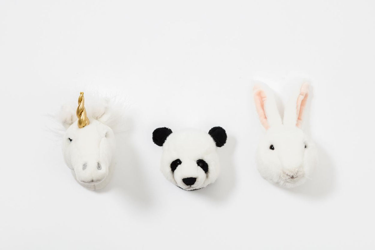 Mini têtes décoratives animaux - Coffret Lovely