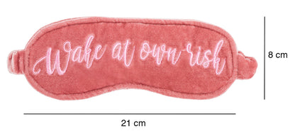 Velvet Sleeping Mask - Wake At Your Own Risk