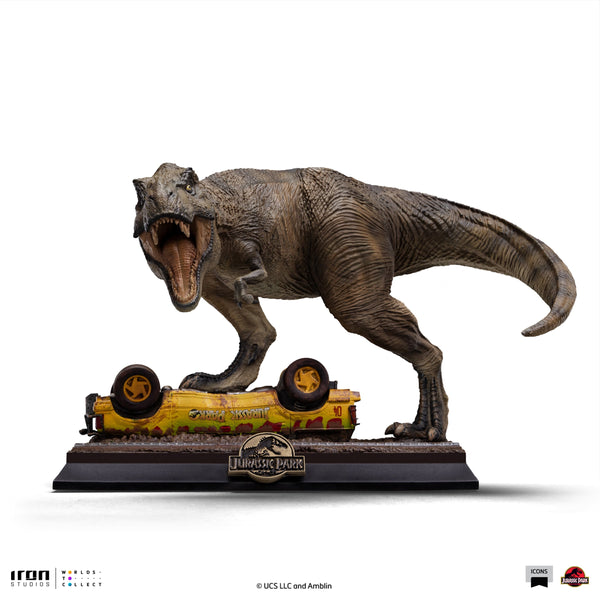 Pre-Order - T-Rex Attack Statue - Jurassic Park - Icons - Iron Studios