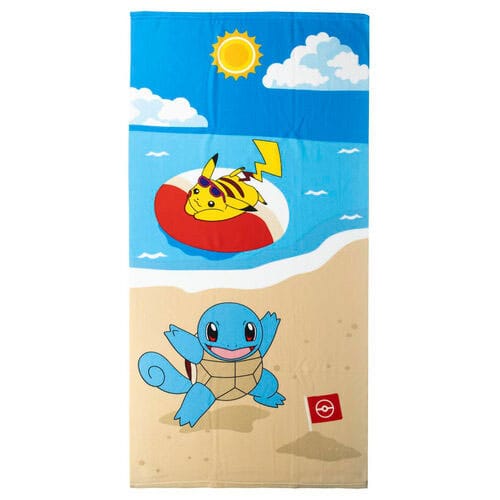 Pokémon Bath Towel - Pikachu, Schiggy 