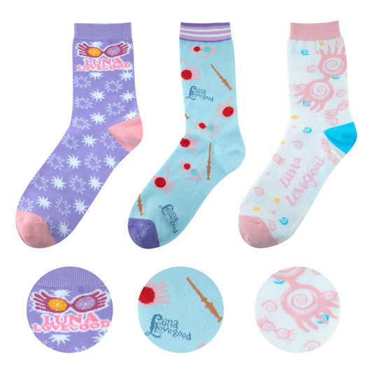 Harry Potter 3-Pack Socks - Luna Lovegood