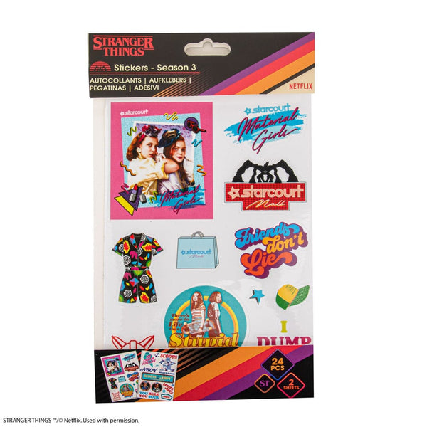 Stranger Things Stickers - Season 3