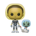 Pop! & Buddy Morty in tuta spaziale con serpente