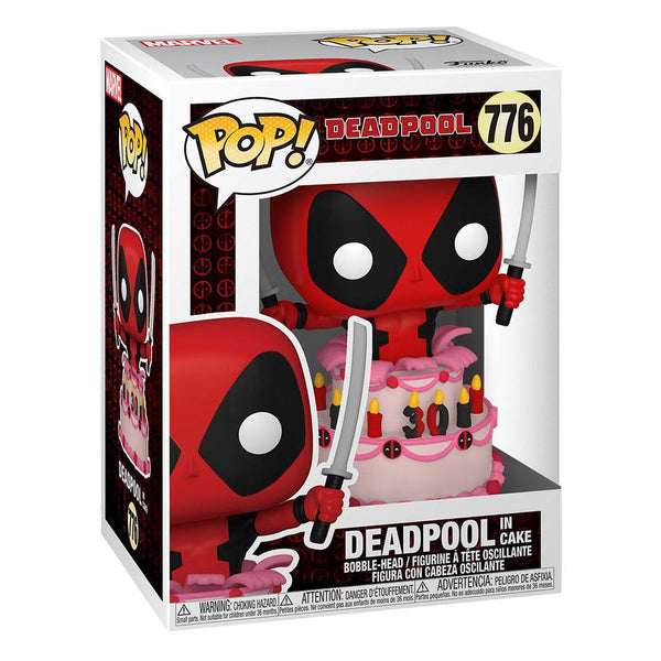 Funko Pop! Deadpool dans Gâteau d'Anniversaire