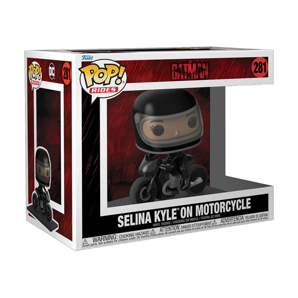 Pop! Rides Selina Kyle sur sa Moto (The Batman)