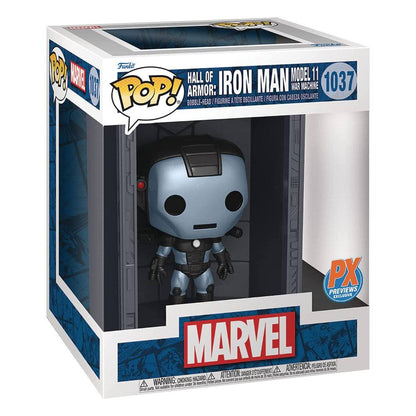 marvel pop deluxe hall of armor iron man model 11 war machine px exclusive