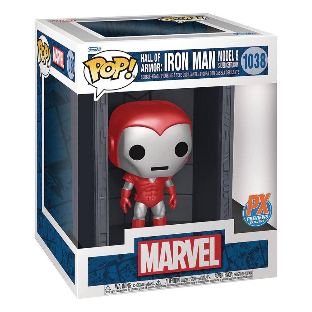 Pop! Deluxe Hall of Armor: Iron Man Model 8 Silver Centurion