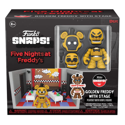 Golden Freddy avec Stage - Snaps! Playset - PRECOMMANDE*