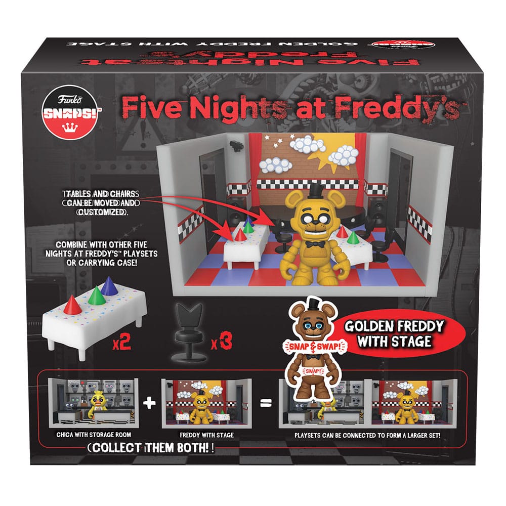 Golden Freddy with Stage - Snaps! Playset - PRE-ORDER*