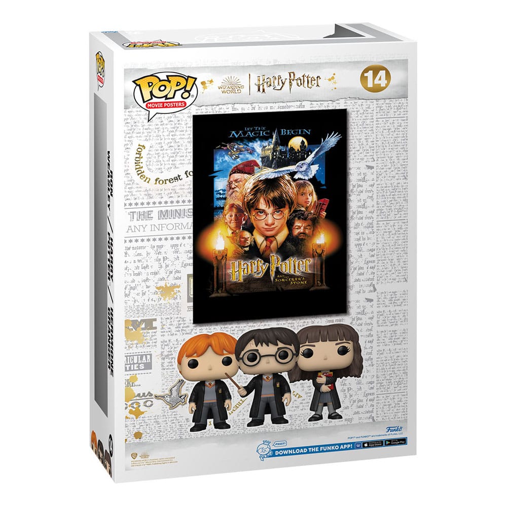 Pop! Movie Poster Harry Potter e la pietra filosofale – Harry, Ron e Hermione