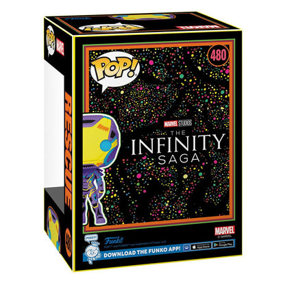 marvel blacklight pop tee set figurine et t shirt rescue 480