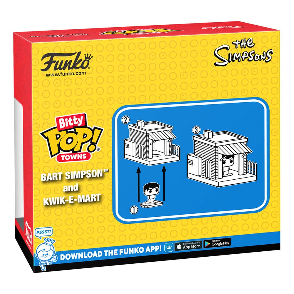 Bitty Pop! Towns Bart Simpson and Kwik-E-Mart 