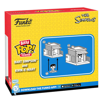 Bitty Pop! Towns Bart Simpson and Kwik-E-Mart 