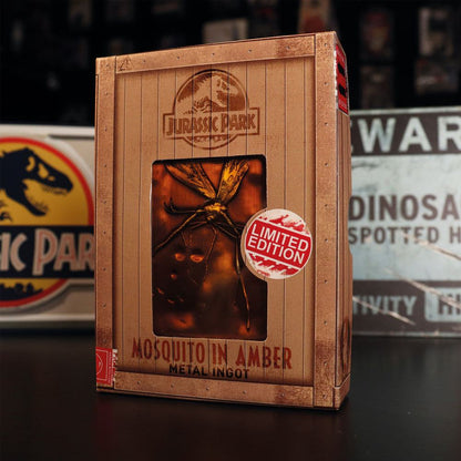 Lingot en métal Collector Jurassic Park - Mosquito in Amber
