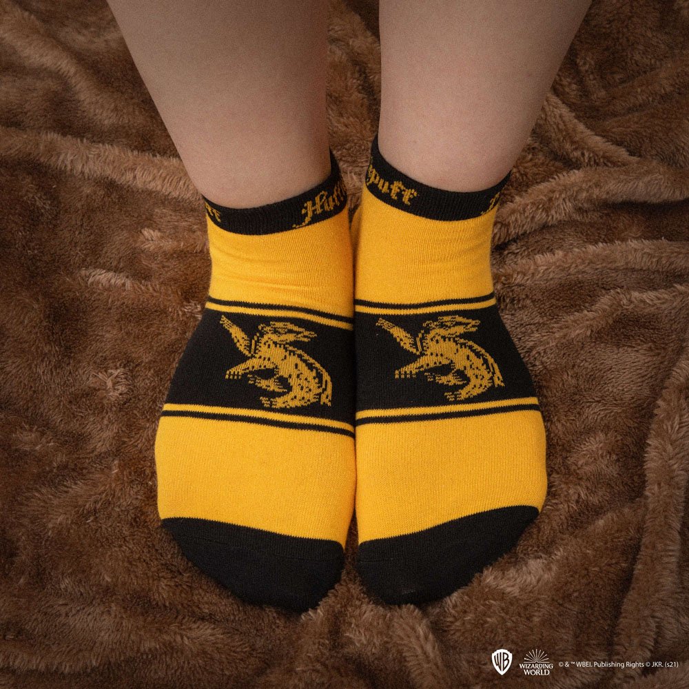 Lot de 3 paires de socquettes Harry Potter - Poufsouffle