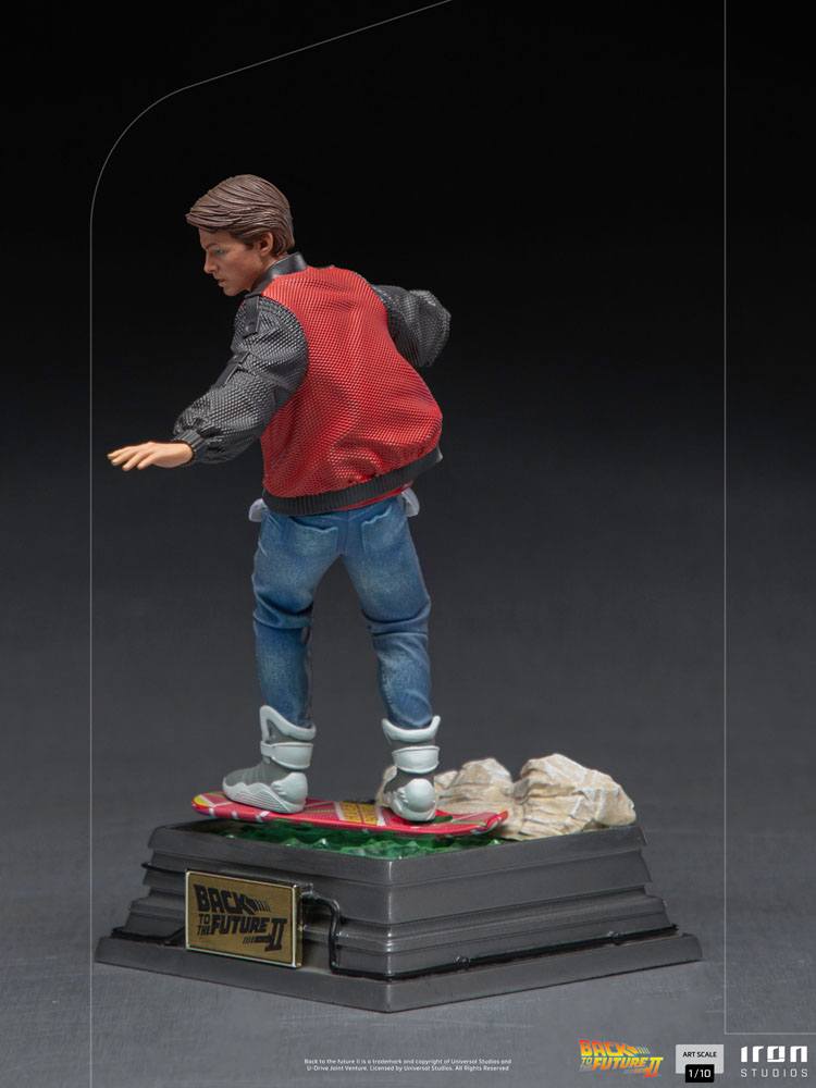 Figurine Marty McFly sur Hoverboard - Back to the Future