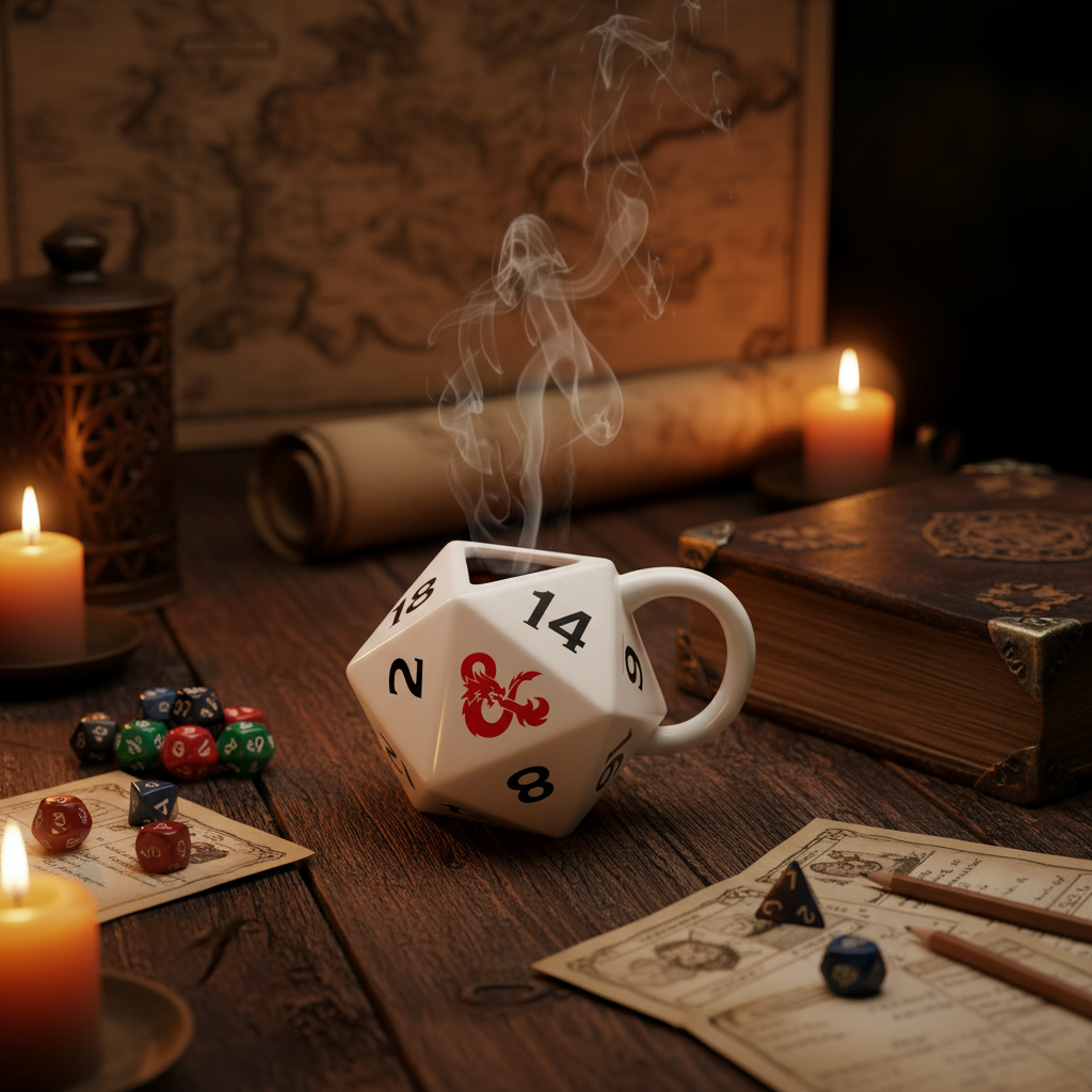 Mug 3D Donjons et Dragons - Dé D20