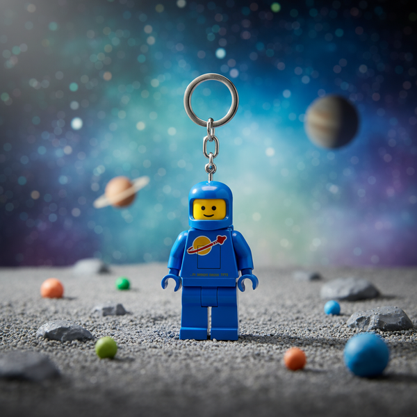 Porte-clés lumineux LEGO - Astronaute Bleu - produit Joy Toy