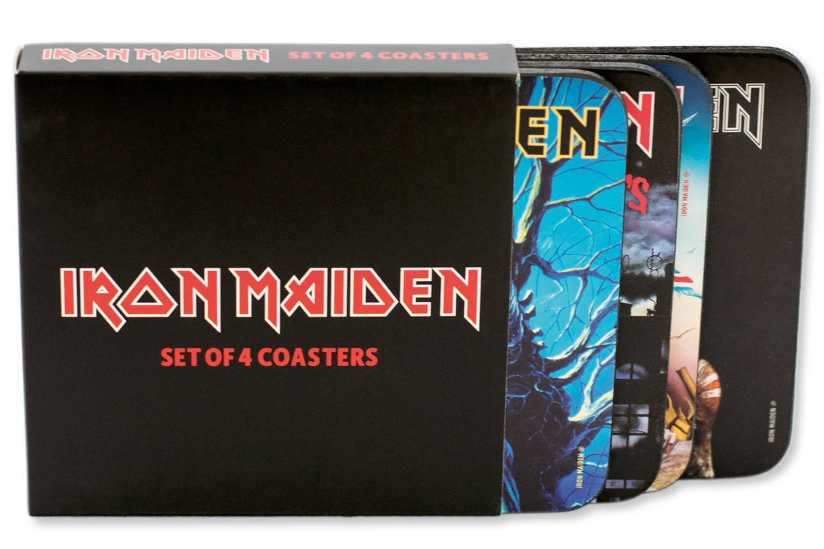 Confezione da 4 sottobicchieri Iron Maiden 