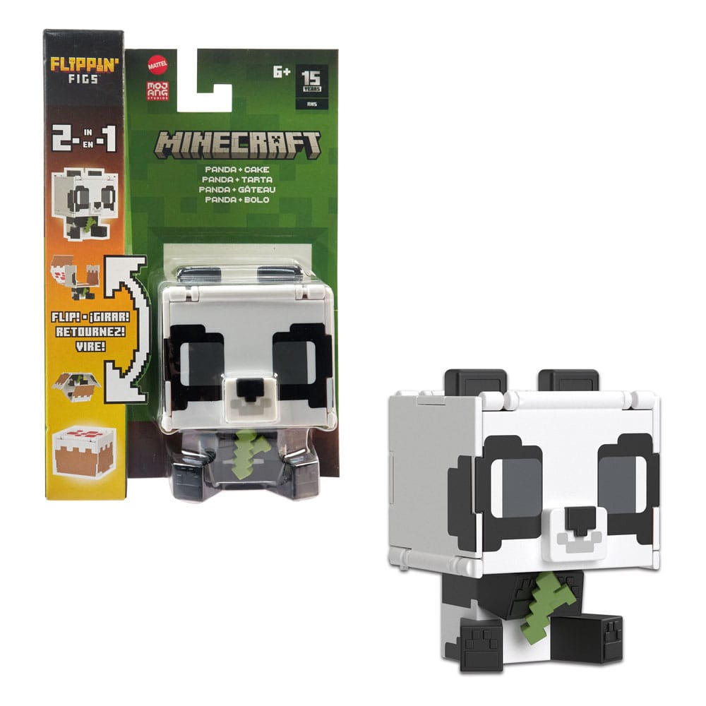 flippin figs minecraft panda gateau mattel