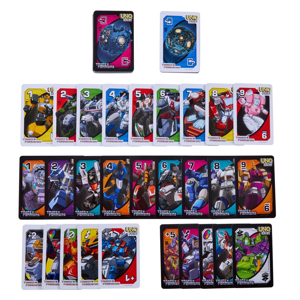 Gioco di carte UNO Flip! - Transformers 