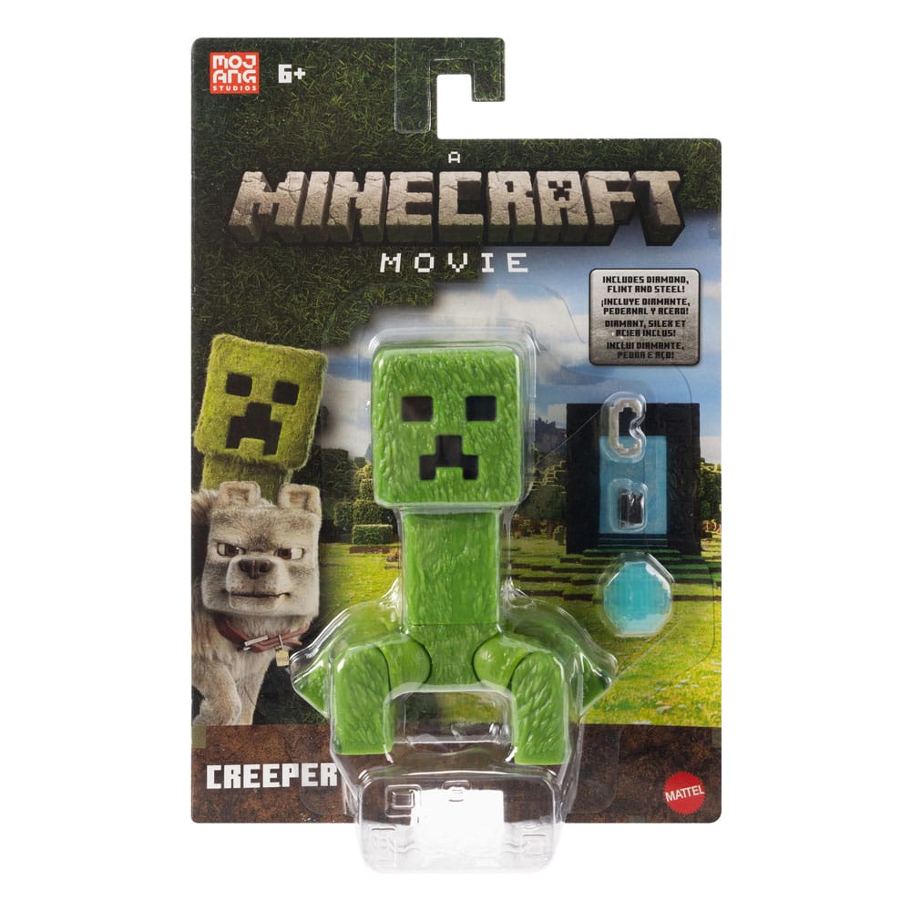 figurine minecraft le film creeper 10 cm mattel
