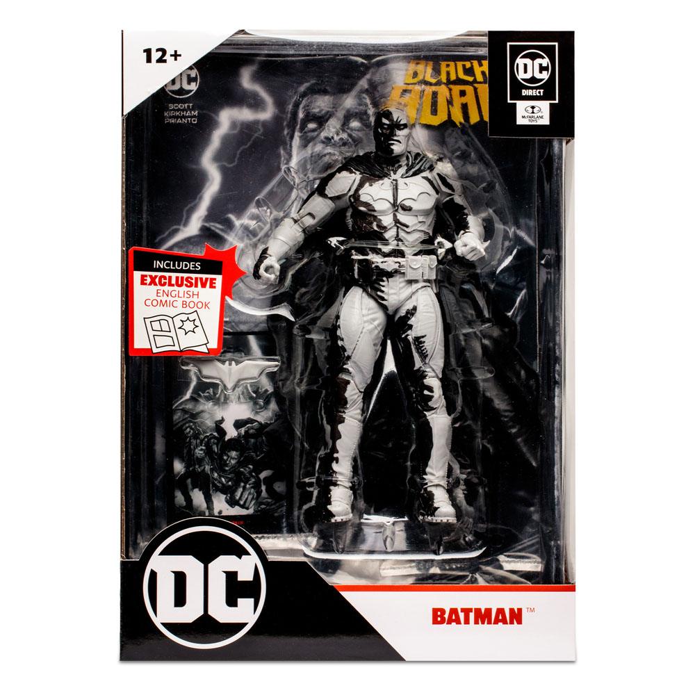 Batman avec Comic Black Adam (Line Art Variant)