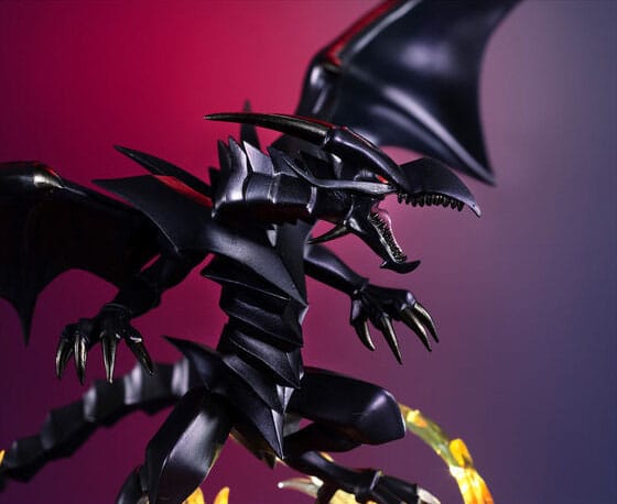 Statuette Dragon Noir Yeux Rouges - Monsters Chronicle - PRECOMMANDE*