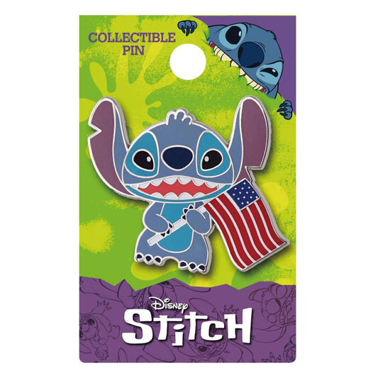 Lilo &amp; Stitch Pin - Stitch American Flag