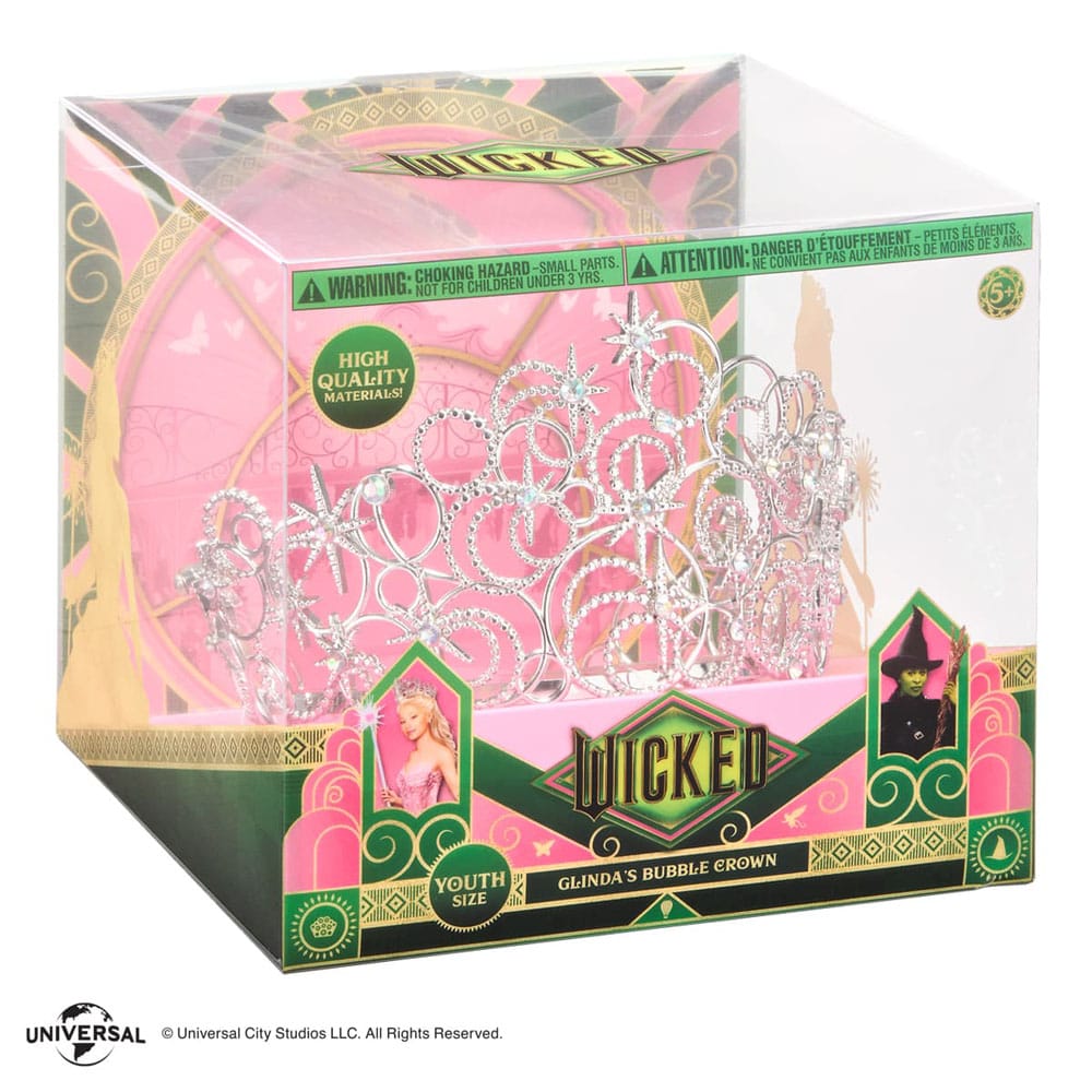 Replica del gioco di ruolo Wicked: la corona a bolle di Glinda