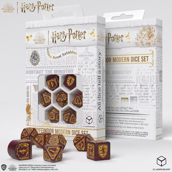 Set de Dés Harry Potter - Gryffondor