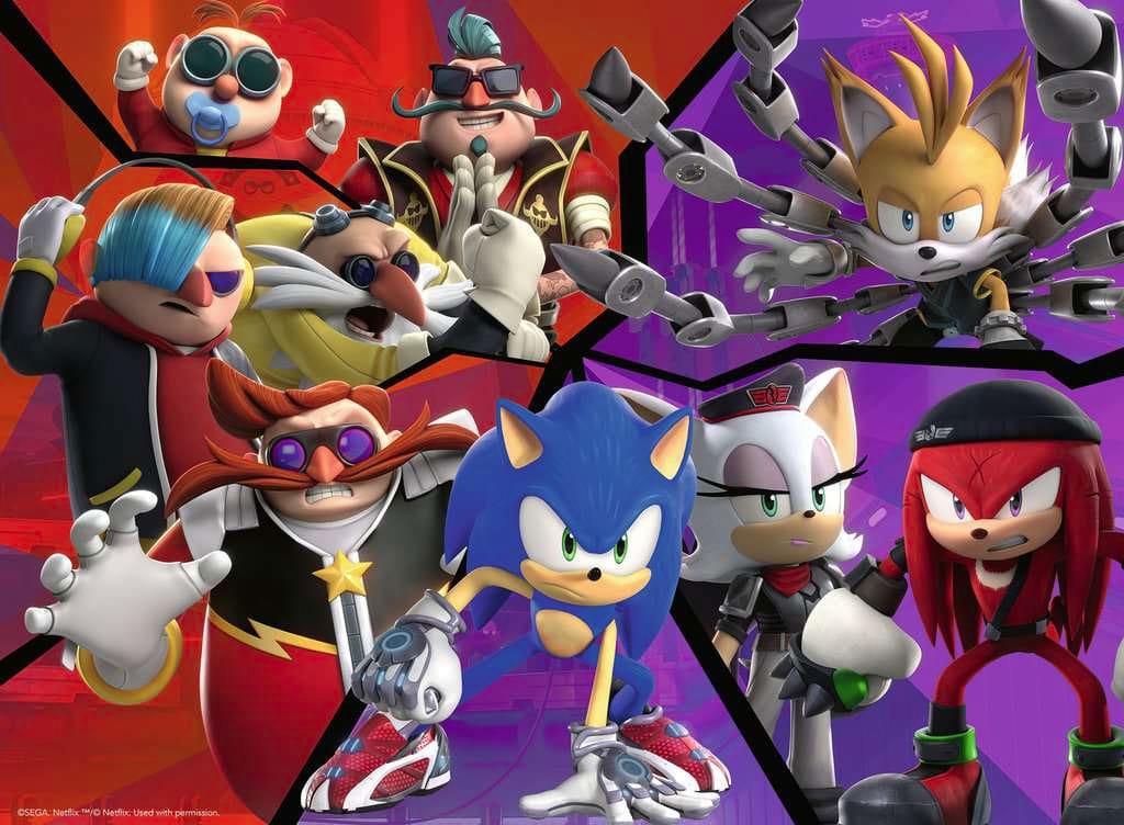 Sonic Prime Puzzle - Sonic &amp; Villains (100 pieces)