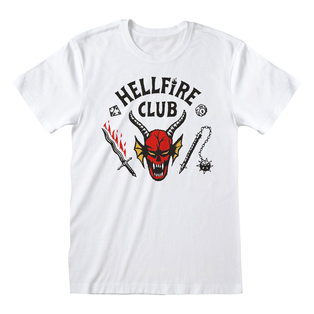 Stranger Things T-Shirt - Hellfire Club White