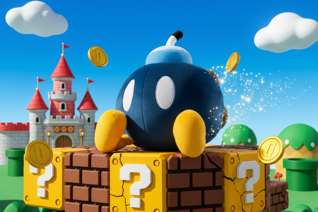 Peluche Super Mario - Bob-omb