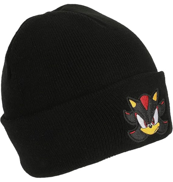 Bonnet noir Sonic Shadow avec logo