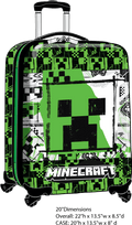 Valise rigide Minecraft Big Face 20 pouces