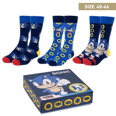 Pack 3 Paires de Chaussettes Sonic