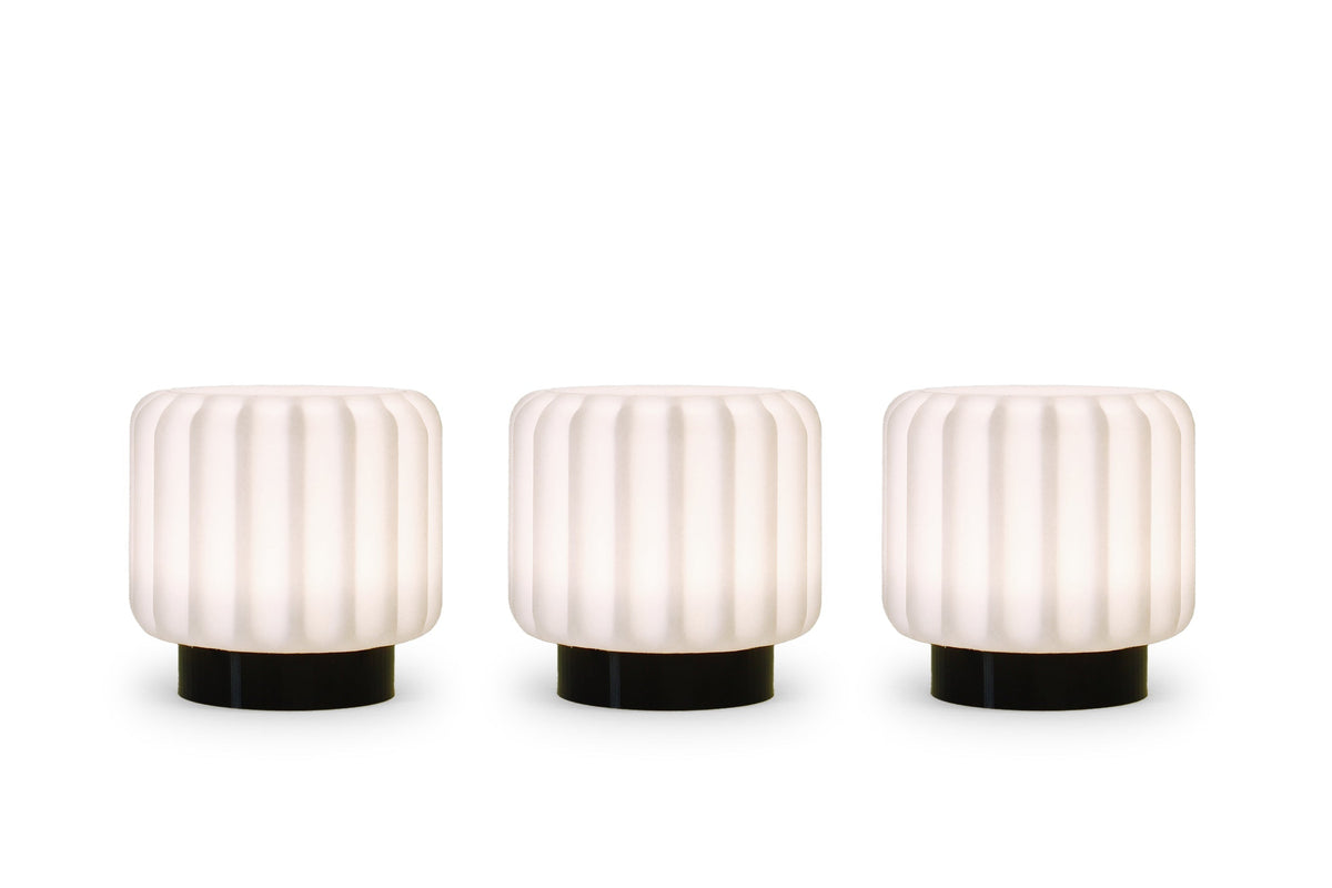 3 lampade ricaricabili in pizzo