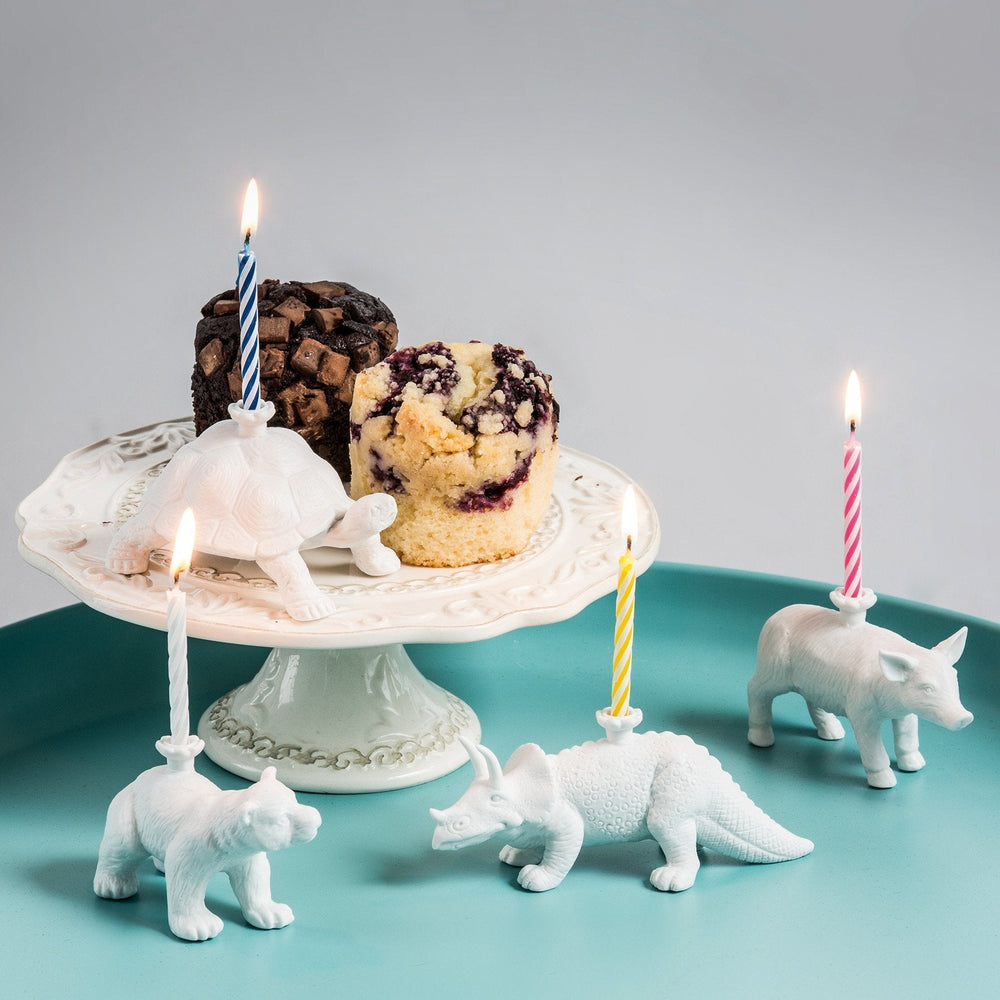 Bear birthday candlestick
