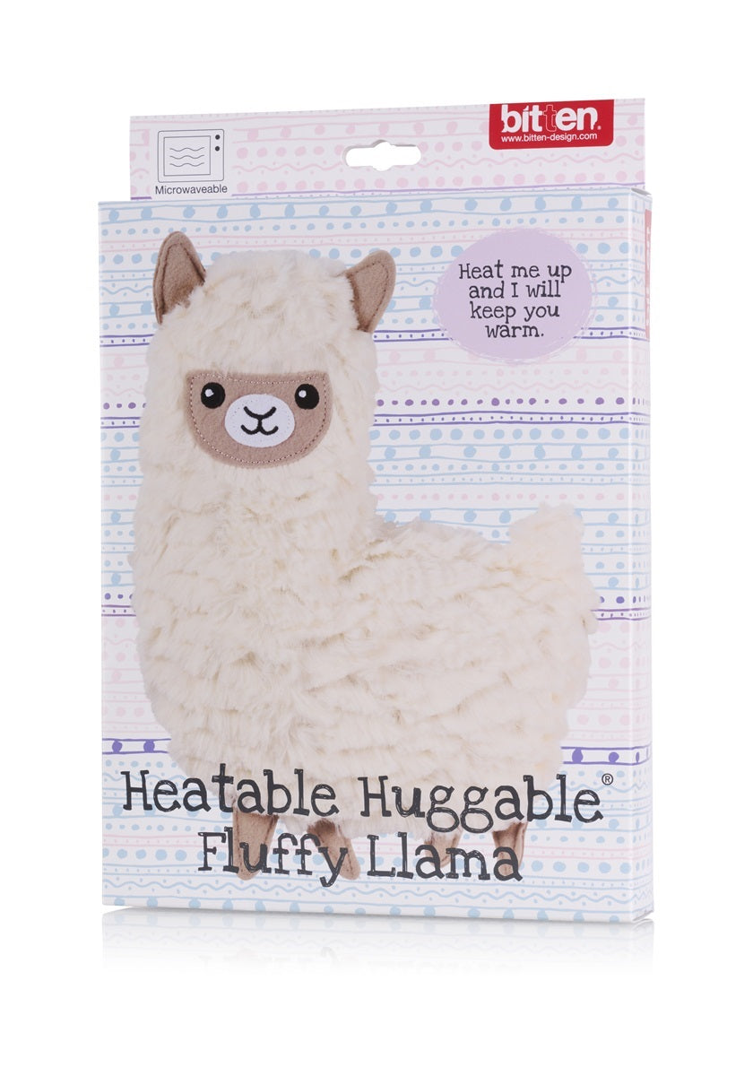 Fluffy Lama hot water bottle to cuddle