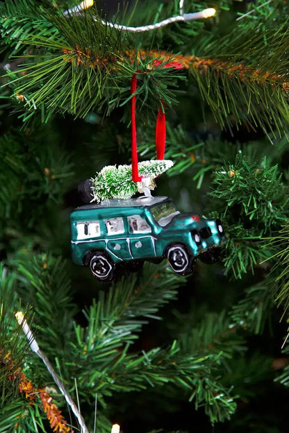 Boule de Noël 4x4 Vert