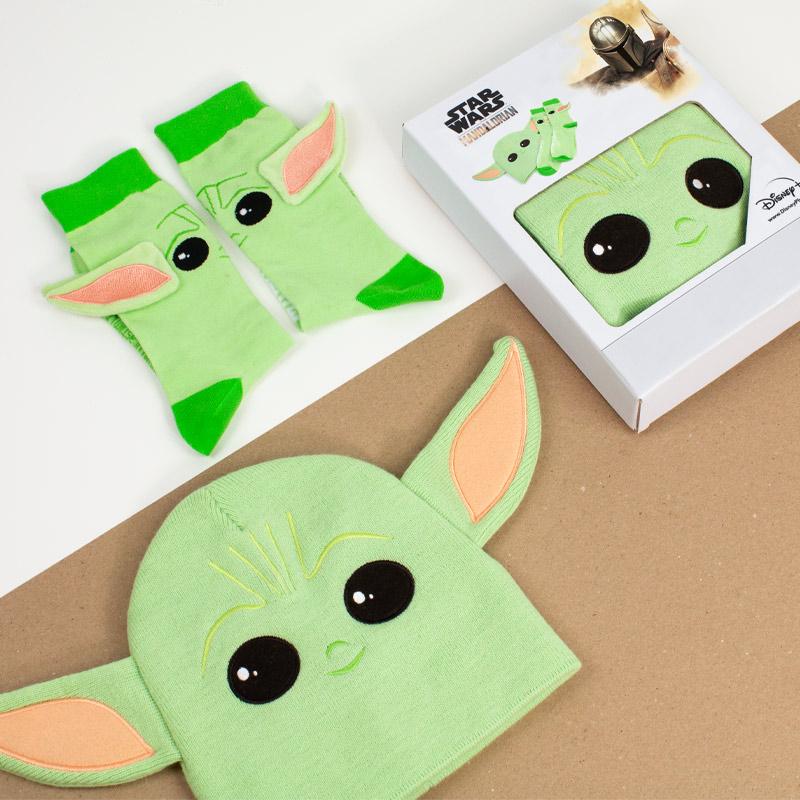 Coffret Chaussettes et Bonnet Bébé Yoda The Mandalorian Funko