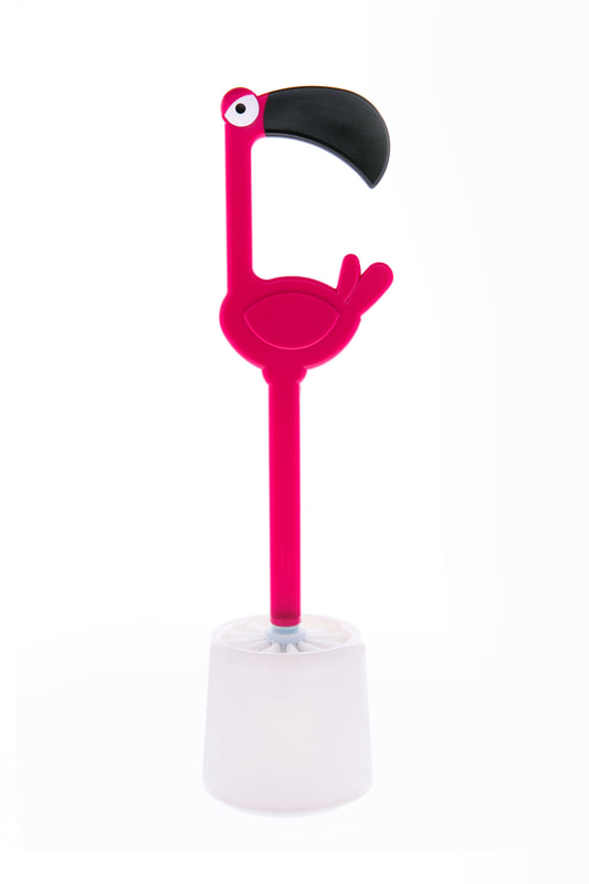 Pink Flamant Wc Brush