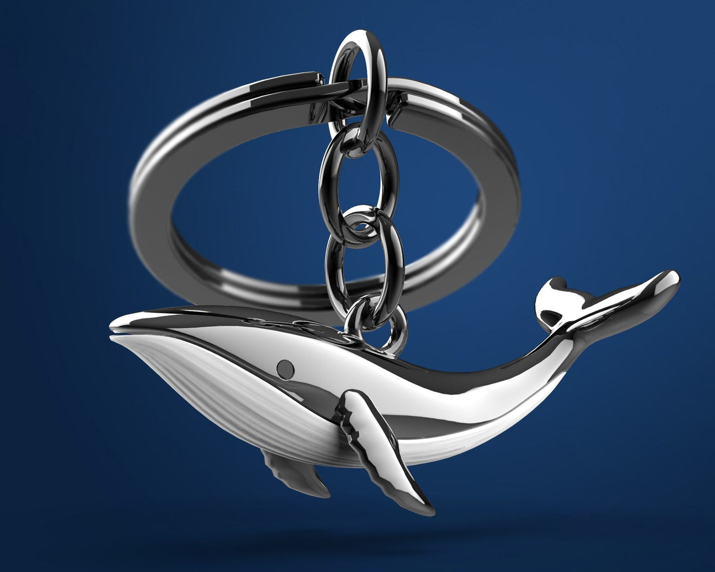 Whale key ring