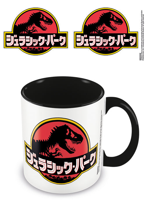 JURASSIC PARK Japanese Text Mug intérieur coloré 315ml