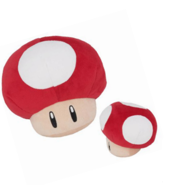 SUPER MARIO Super Champignon Peluche 16cm Together Plus